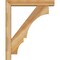 Ekena Millwork Balboa Block Rough Sawn Bracket w/ Offset Brace, Western Red Cedar, 4"W x 18"D x 22"H BKT0402X18X22BOA05RWR - alternate 4